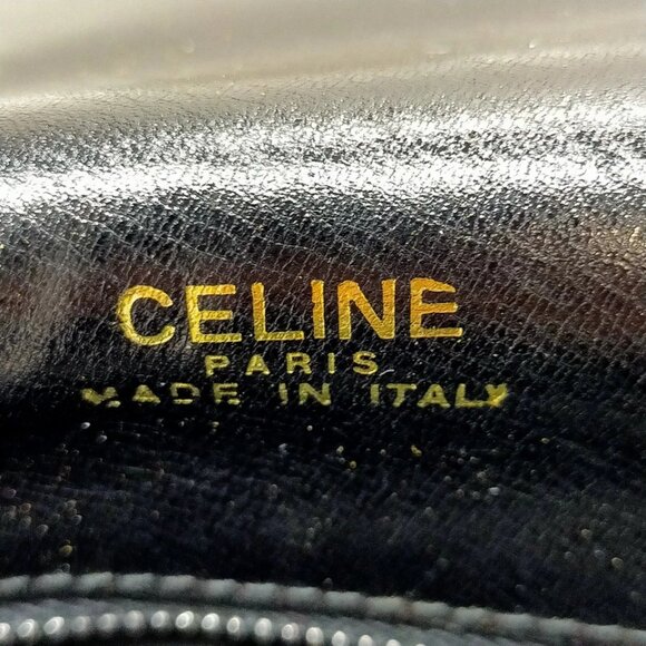 CELINE Shoulder Bag Black Leather 696-070325 - Picture 13 of 13
